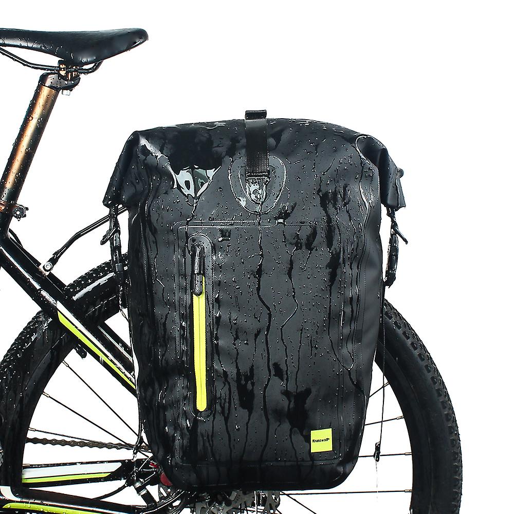 25l Waterproof Bike Bicycle Rear Rack Pannier Bag Cycling Rear Seat Bag Shoulder Bag No.187034