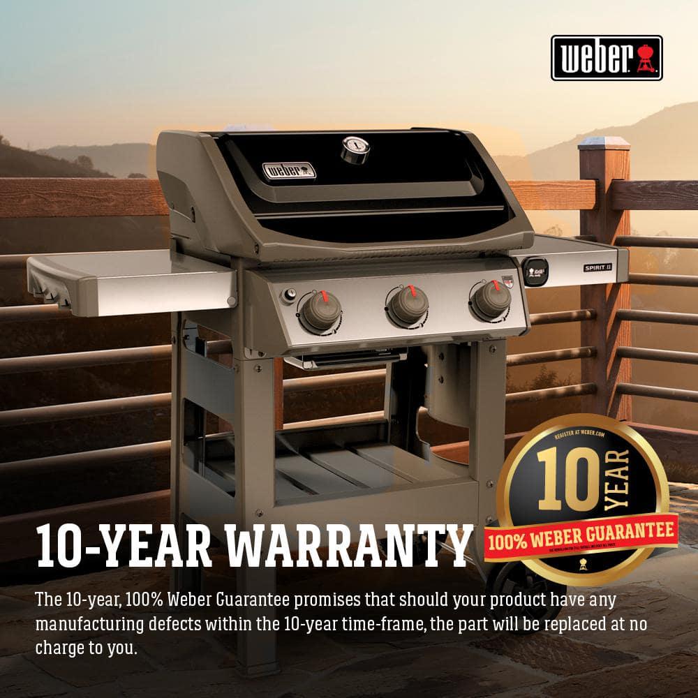 Weber Spirit II E310 3Burner Natural Gas Grill in Black