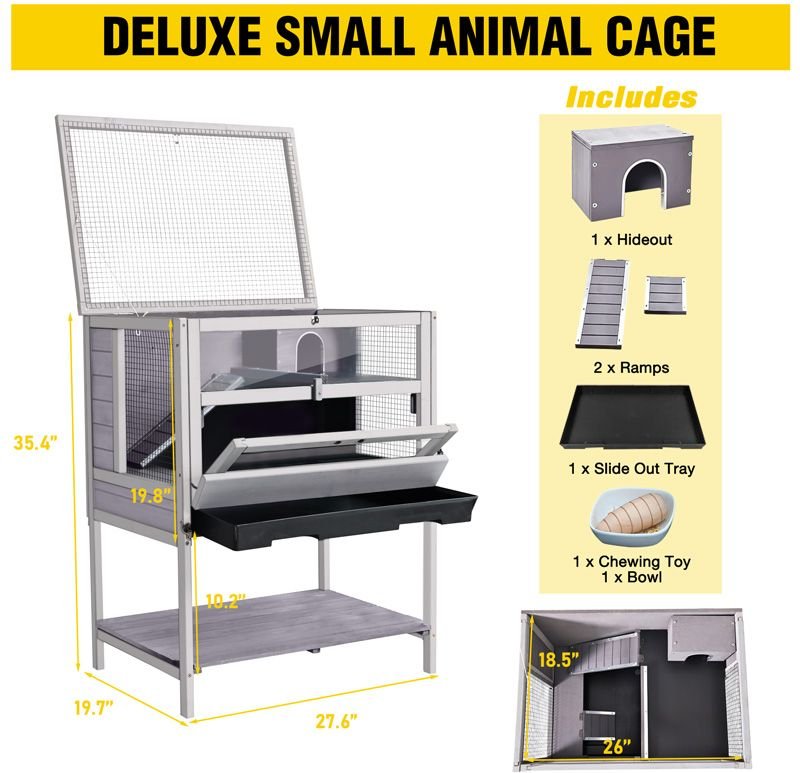 Aivituvin 15.7-in Indoor and Outdoor Small Pet Habitat