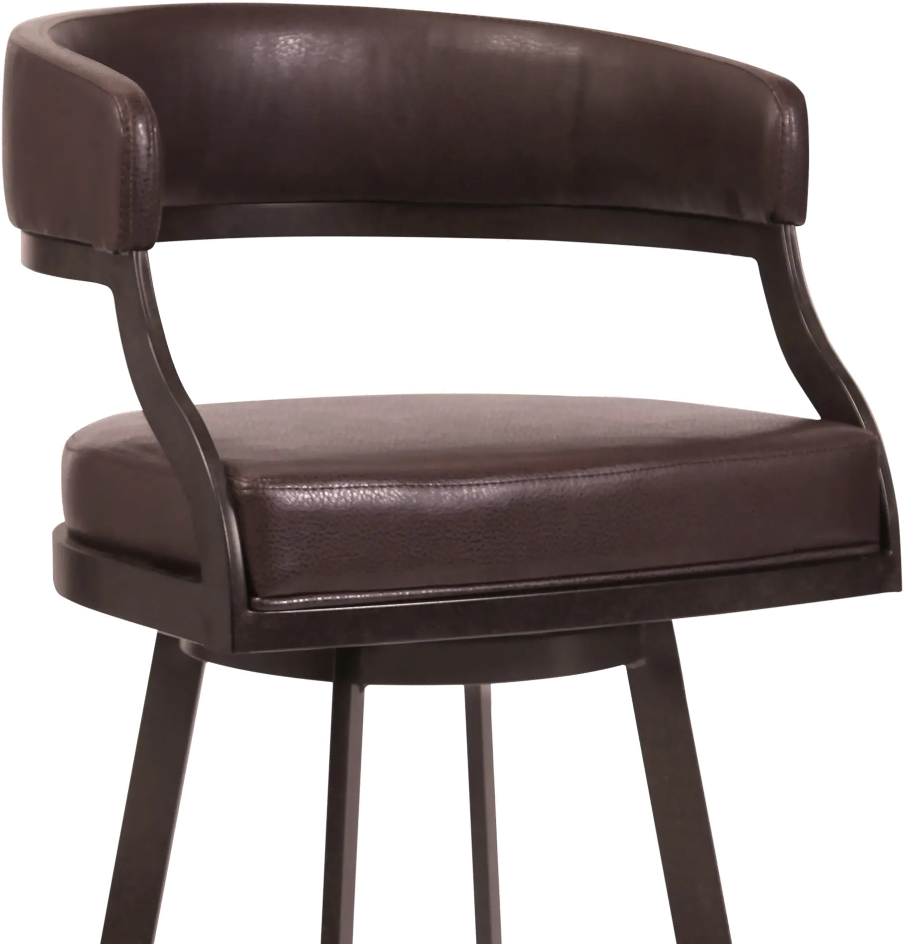 Saturn Brown Swivel Counter Height Stool