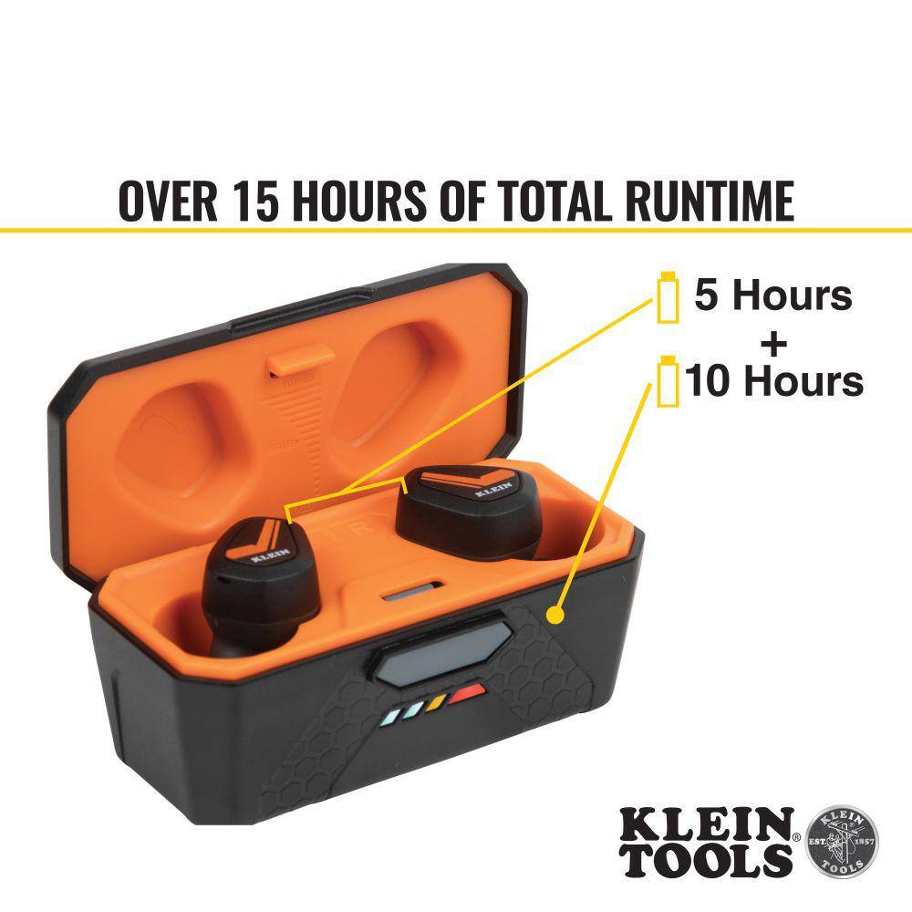 Klein Tools Bluetooth Jobsite Earbuds AESEB1