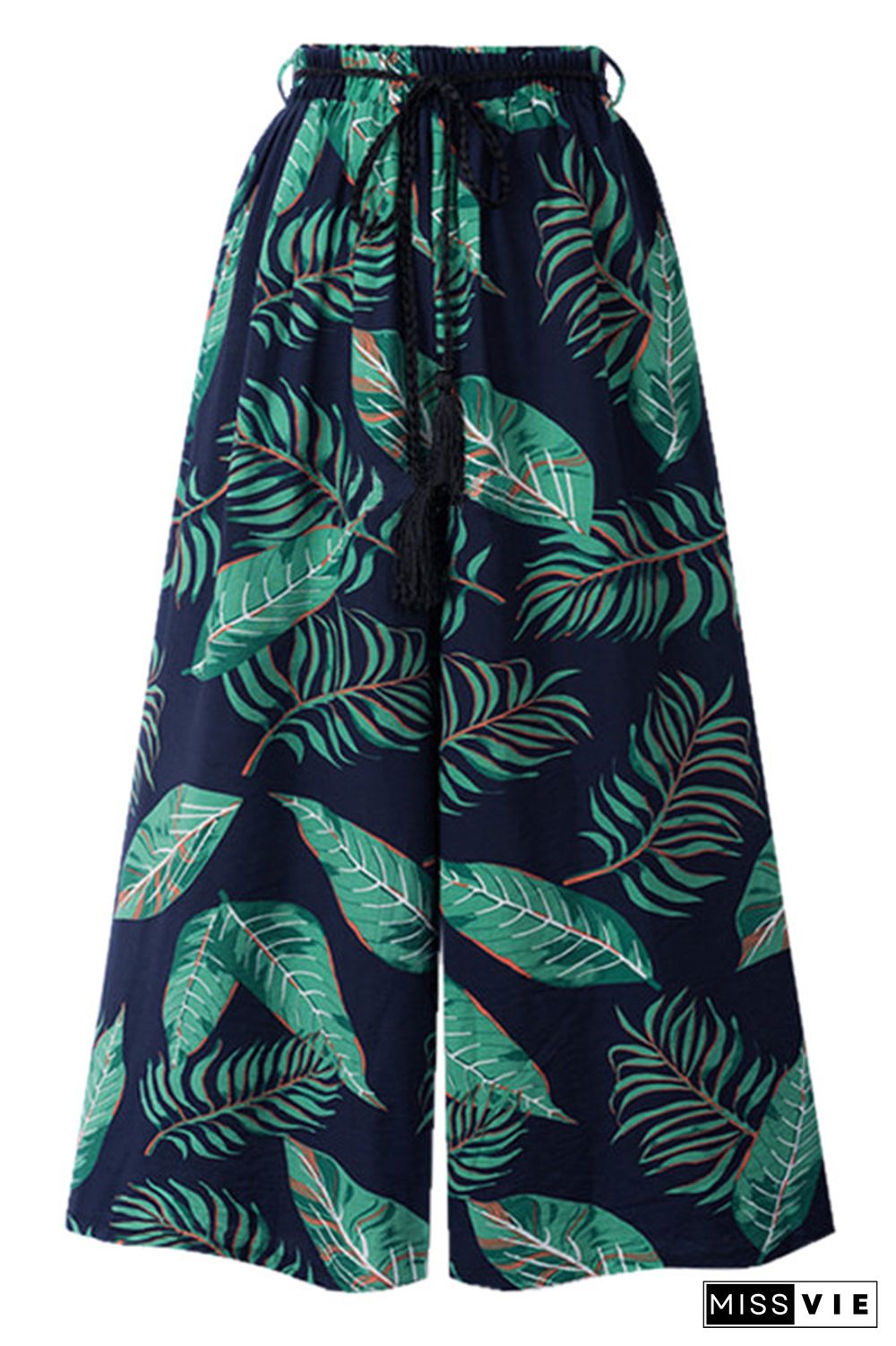 Plus Size Print Wide Leg Pants Wholesale