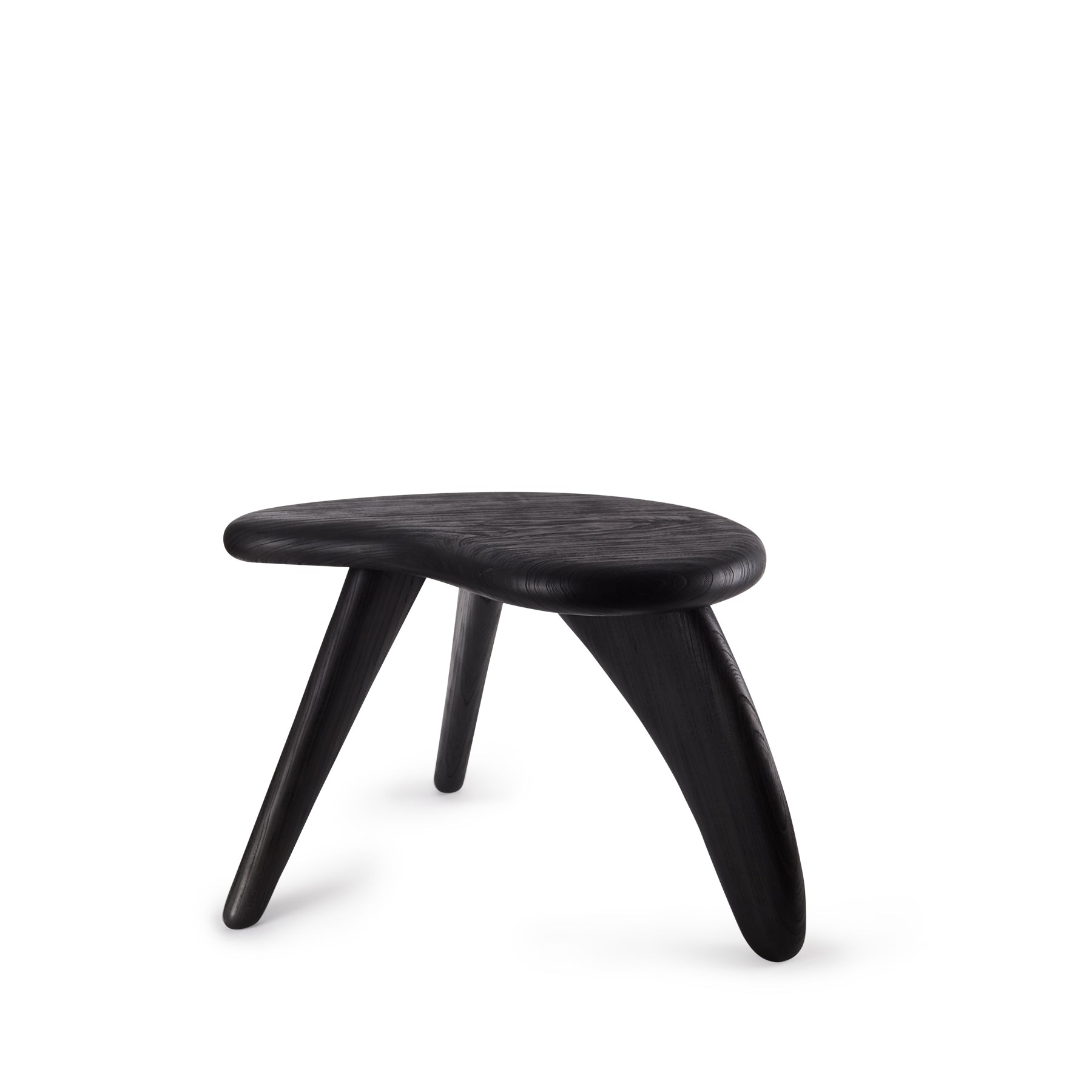 #1 Japanese Zelkova Stool in Black