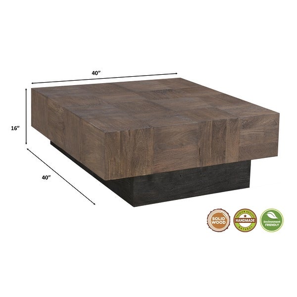 Caden Modern Solid Wood Coffee Table