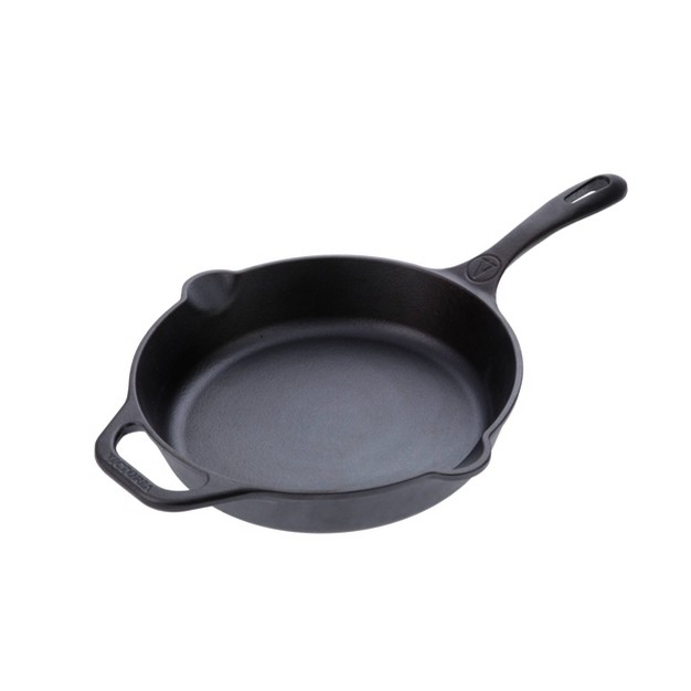 Cast Iron Skillet With Long Handle And Helper Handle