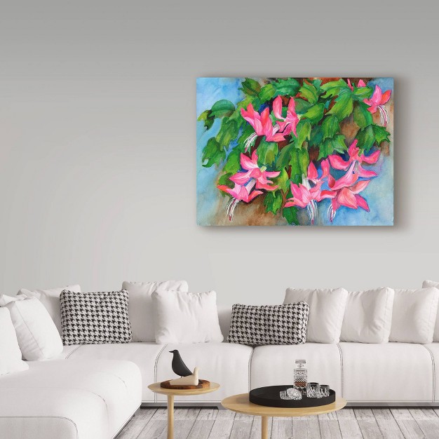 X 32 quot Christmas Cactus By Joanne Porter Trademark Fine Art