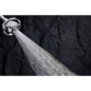 KOHLER Flipside 4-Spray 5.4 in. Single Wall Mount Fixed Shower Head in Polished Chrome K-15996-CP