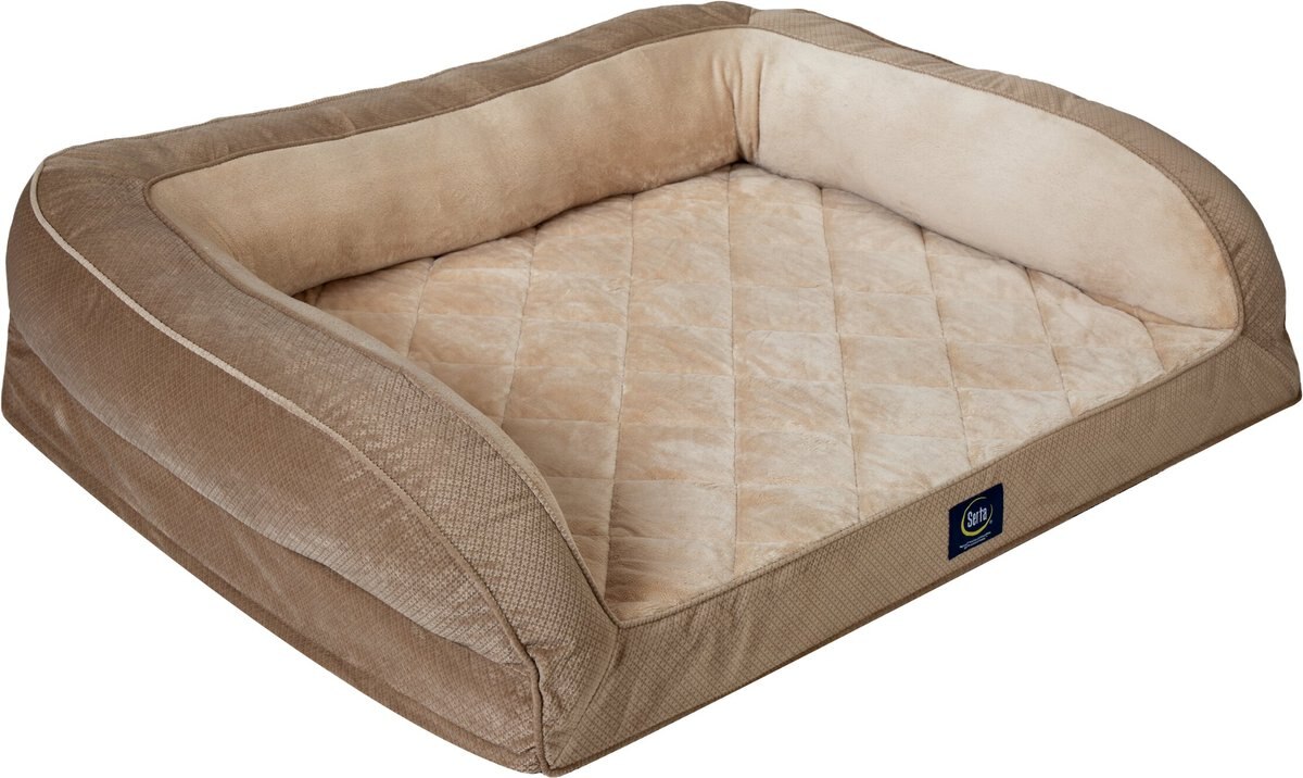 Serta Quilted Couch Cat and Dog Bed， X-Large