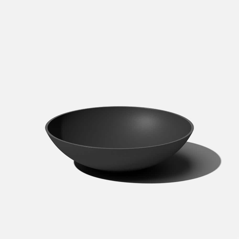 Veradek Lane Bowl 24 in. Black Plastic Round Planter LBV24B