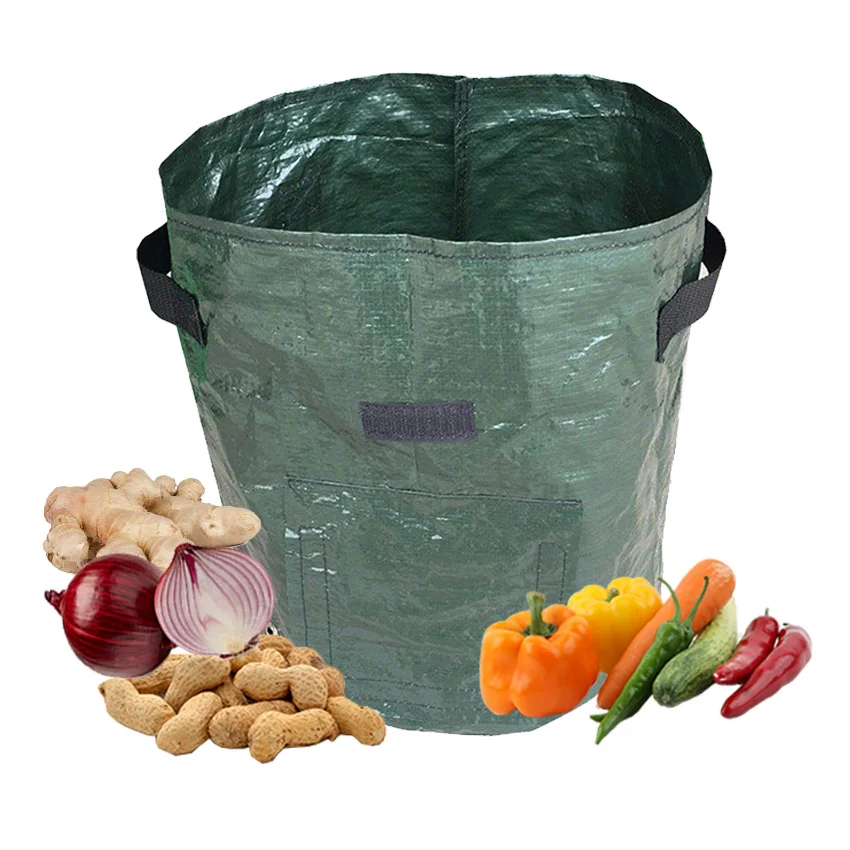 Hyh Custom Packaging Thicken PE Potato Growing Bags  For Home Garden