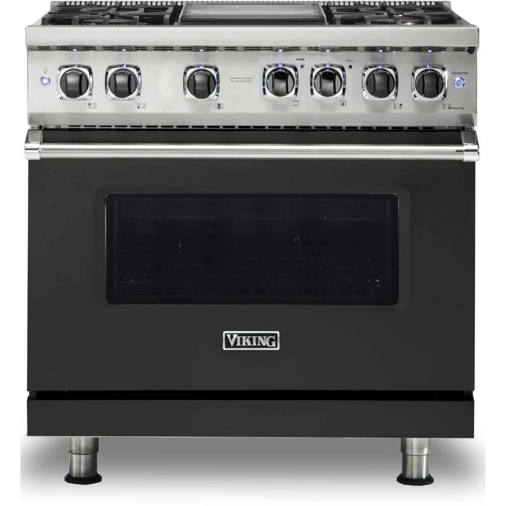 Viking 36-inch Freestanding Dual-Fuel Range with Vari-Speed Dual Flow Convection CVDR536-4GCS