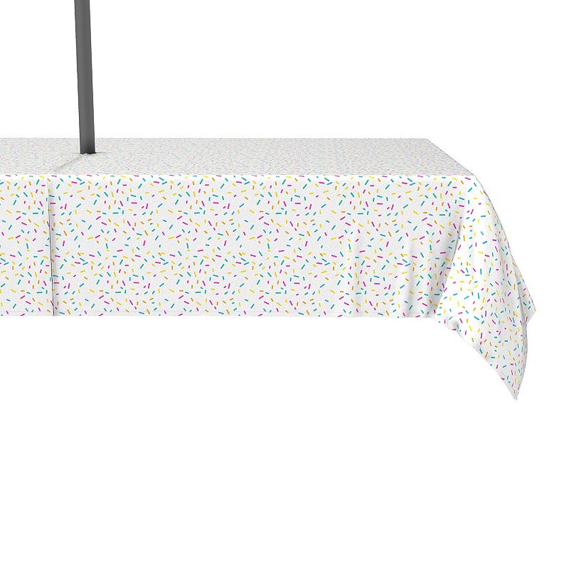 Water Repellent， Outdoor， 100% Polyester， 60x120， Sprinkles on White