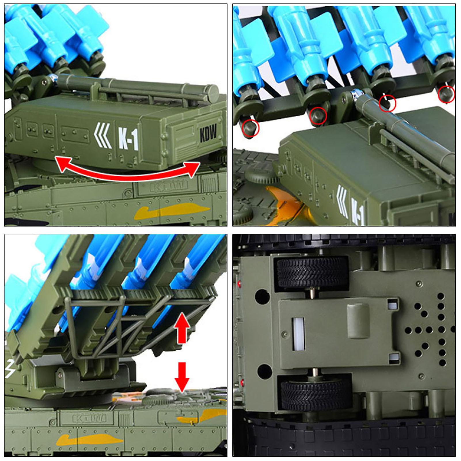 1:40 Alloy Kids Military Vehicle Toy Tank Guided Missile Model Wonderful Children Gift