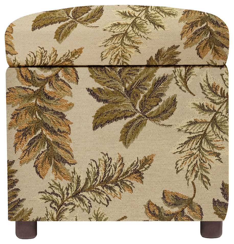 Jacob 18 quotSouthwestern Storage Cube Ottoman   Traditional   Footstools And Ottomans   by Jennifer Taylor Home  Houzz