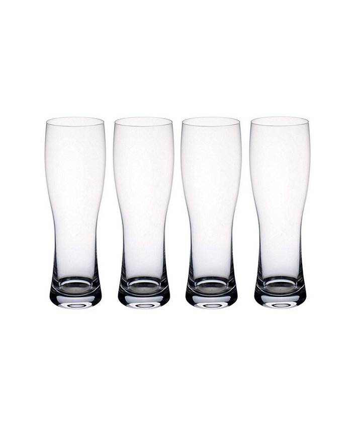 Villeroy and Boch Purismo Wheat Beer Pilsner Glass Set of 4