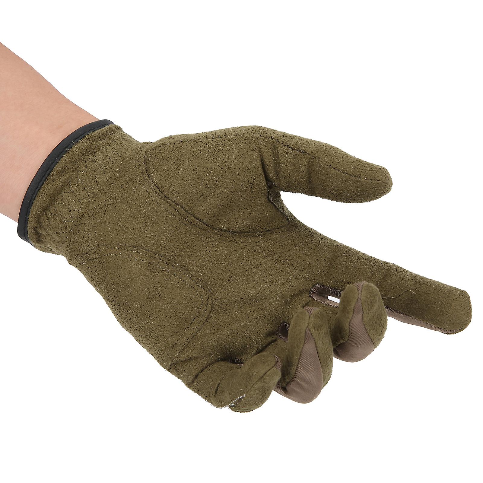 Men Golf Gloves Left Hand Microfiber Sweat Absorbent Soft Breathable Golf Gloves Army Green23#