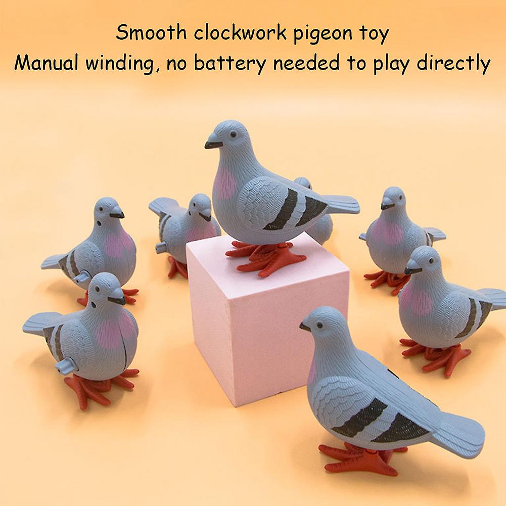 5pcs Simulation Pigeon Model Cute Clockwork Will Bounce Pigeon Children Toys Home Garden Animal Ornaments