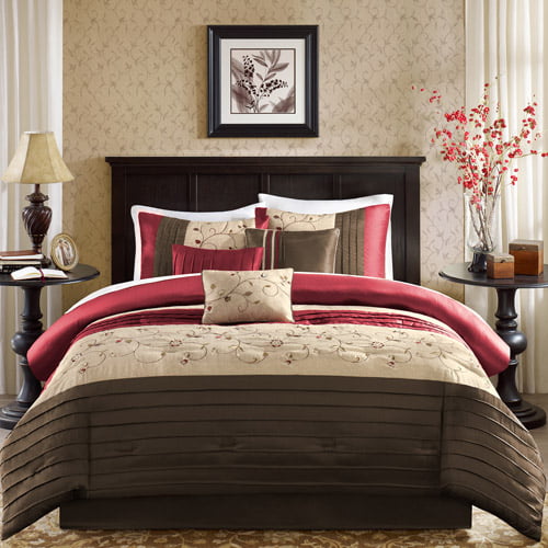 Home Essence Monroe 7 Piece Embroidered Comforter Set