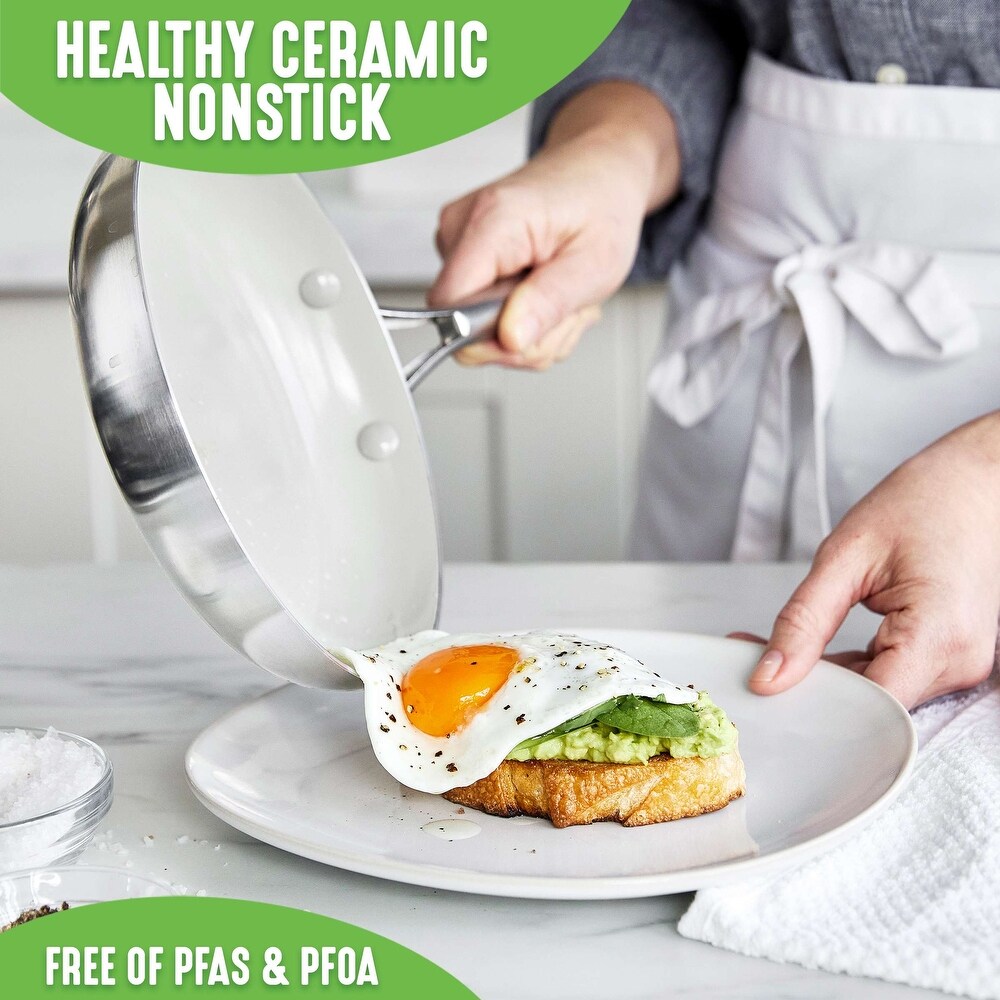 GreenLife Healthy Ceramic Nonstick Stainless Steel Pro 8\