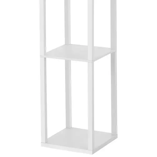 GetLedel 63-inch Etagere Floor Lamp with 3-tier Storage Shelf