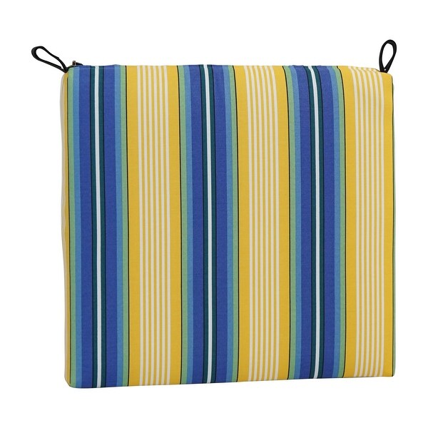 20-inch by 19-inch Patterned Outdoor Chair Cushions (Set of 2)