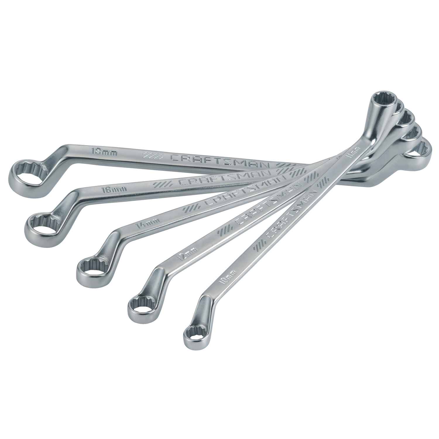 Craftsman 12 Point Metric Deep Offset Box Wrench Set 5 pc