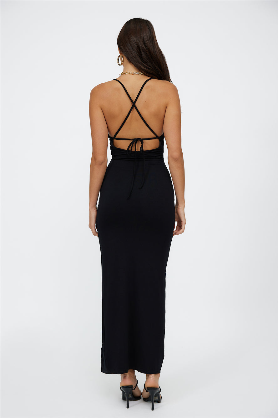 I'm Feeling It Maxi Dress Black