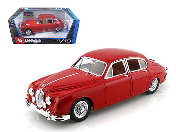 Bburago 12009r  1959 Jaguar Mark II Red 1/18 Dieca...