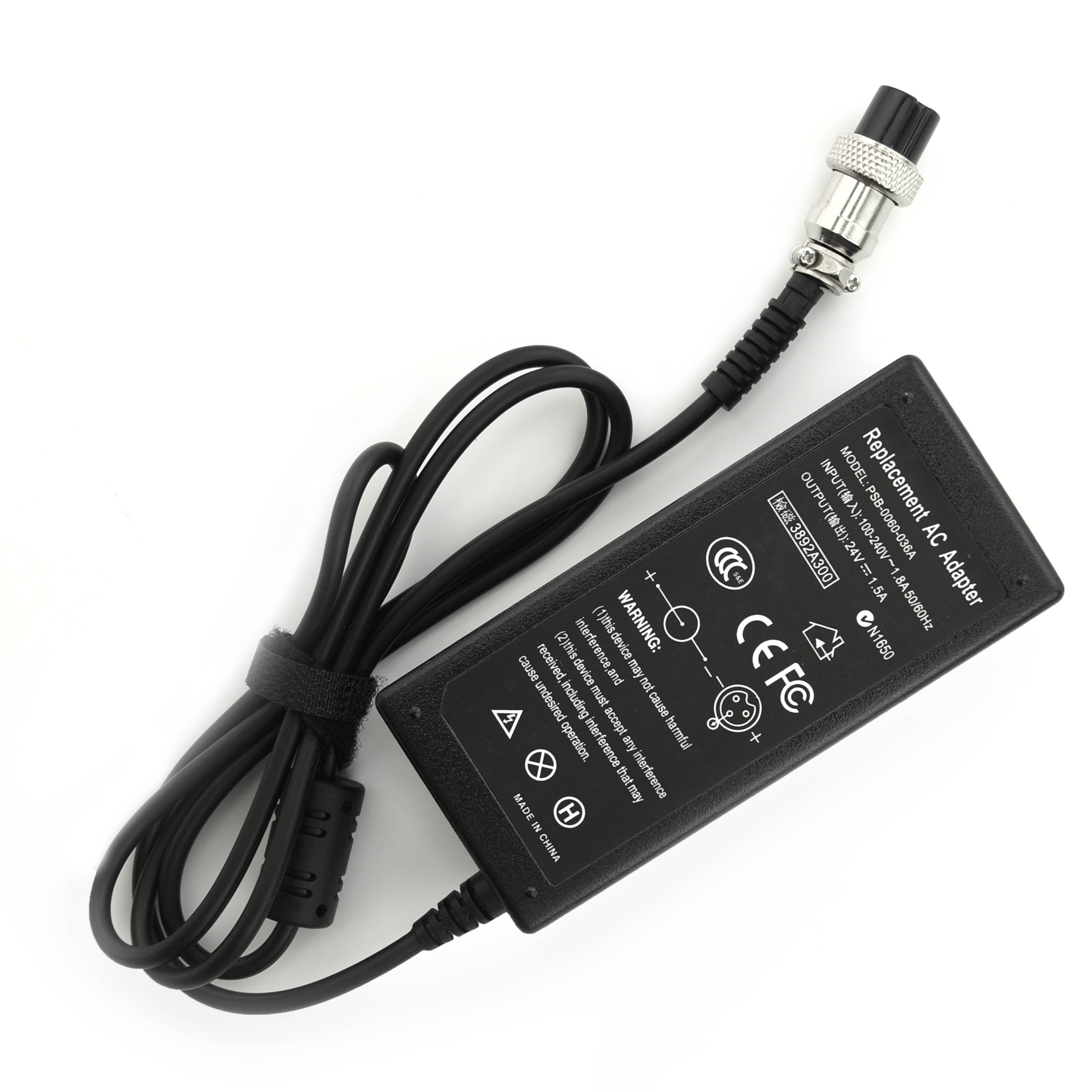 36W 24V 1.5A Electric Scooter Battery Charger for Razor E100 E200 E300 MX350 E125 E150 E175 Pocket Mod Sports Mod Dirt Quad AC Adapter