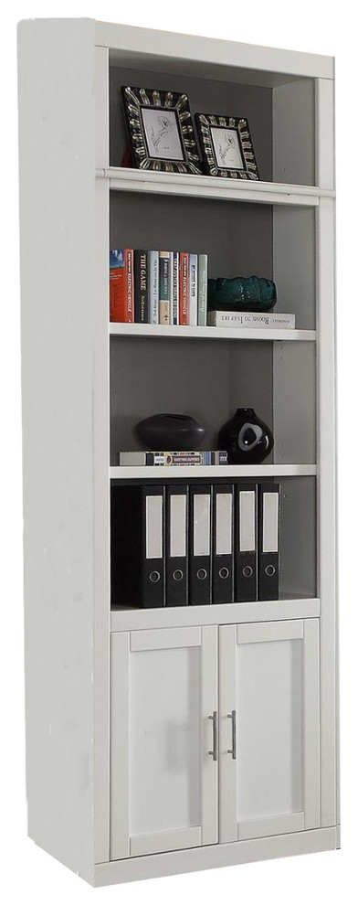 Parker House Catalina 32 quotOpen Top Bookcase  Cottage White   Transitional   Bookcases   by Unlimited Furniture Group  Houzz