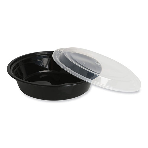 GEN Food Container | 24 oz， 7.28 x 7.28 x 1.96， Black