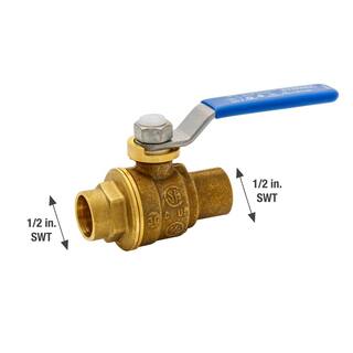 Everbilt 12 in. Brass C x C Full Port Ball Valve 107-453EB