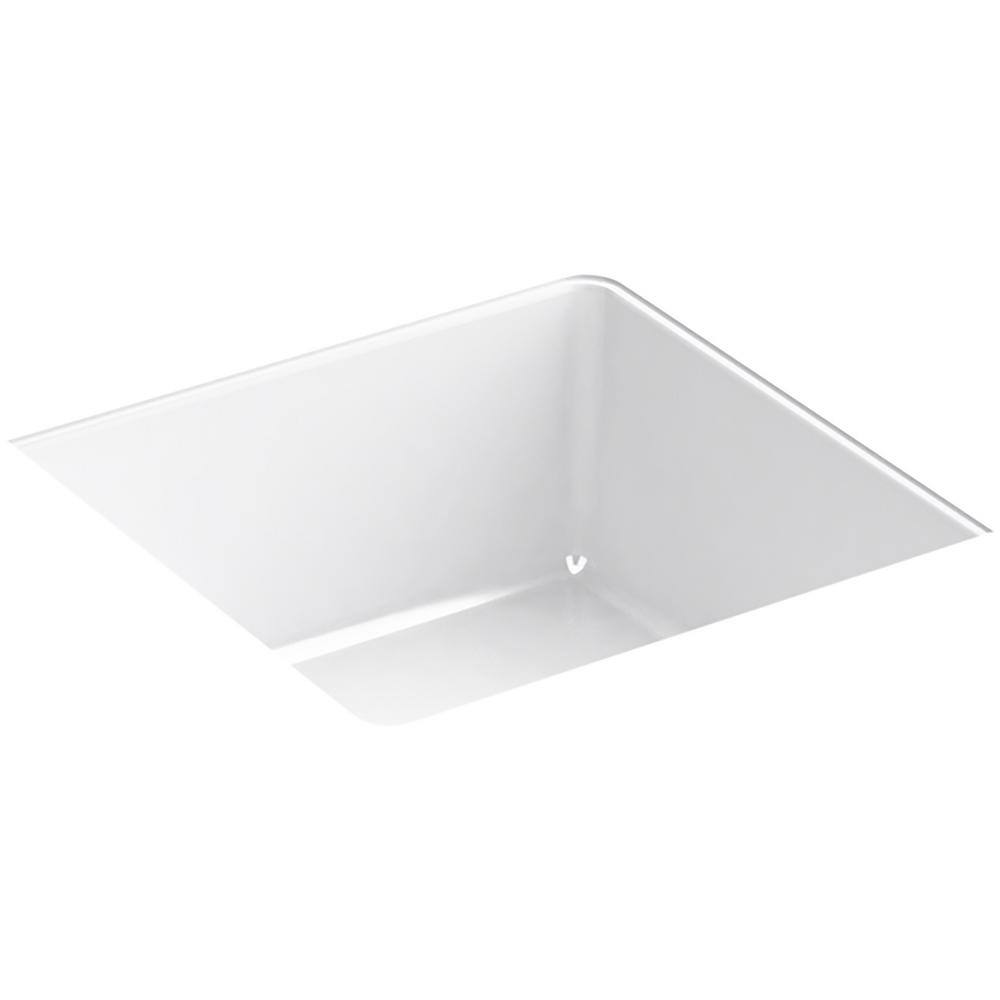 KOHLER Verticyl Undermount Bathroom Sink in White K-8188-0