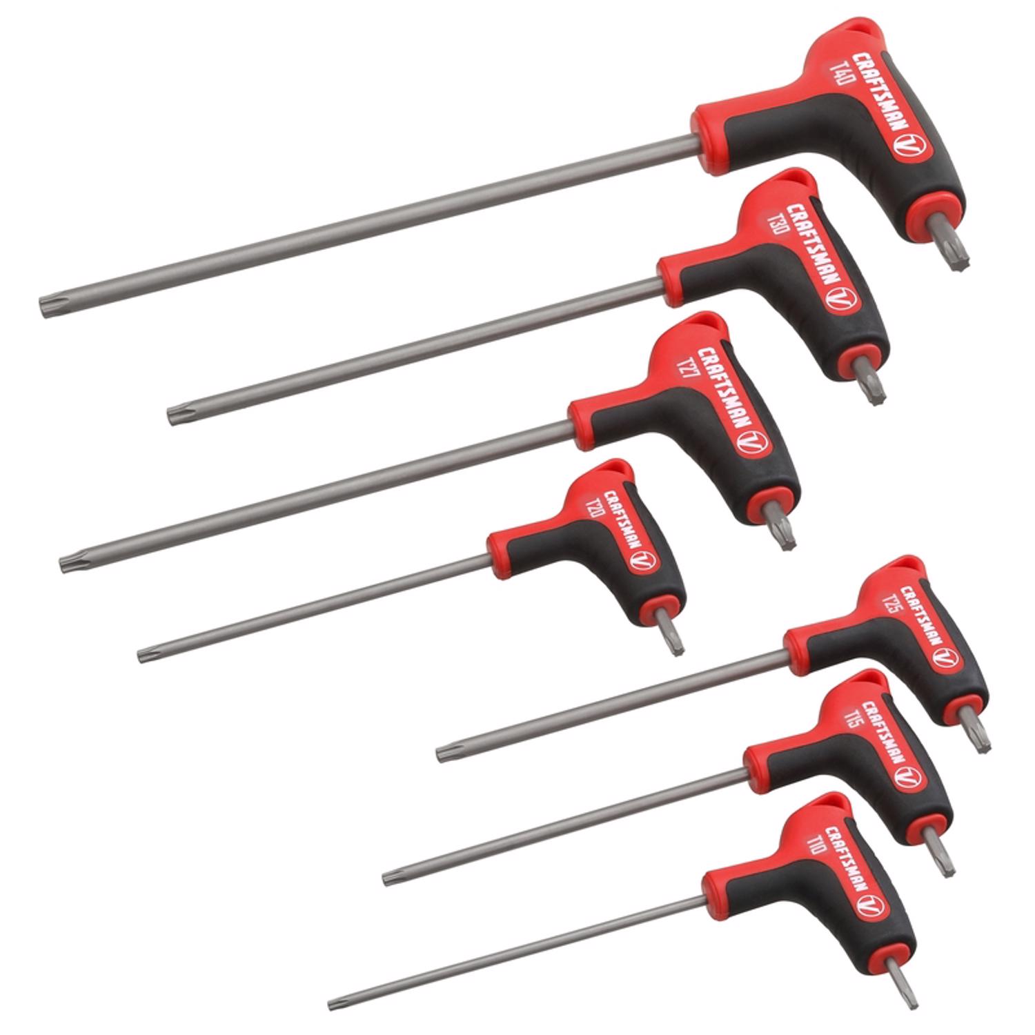 Craftsman V-Series X-Tract Technology Torx T-Handle Screwdriver Set 7 pc