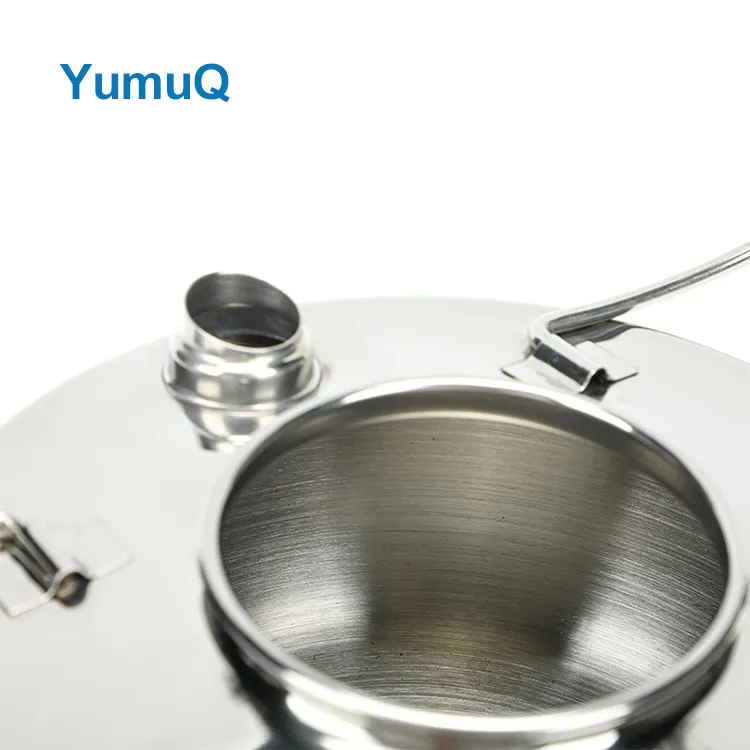 YumuQ 17.5cm x 7.5cm 1.5L Collapsible Portable Stainless Steel Cooking Camping Kettle For Outdoor Hiking