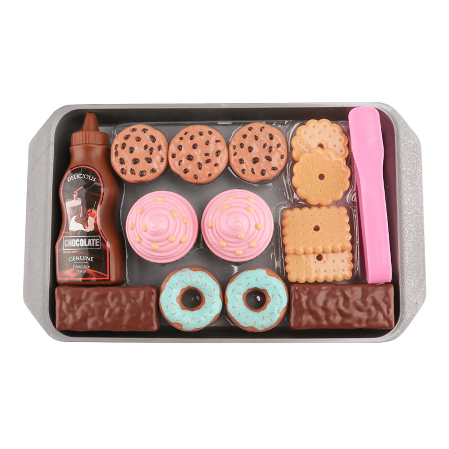 Cookie Play Food Set, Pretend Play Kitchen Set ,Toddlers Pretend Food Playset Children Toy ABS,Plastic Play Food Toys for Girls Boys 3 4 5 6 7 8 Year Old