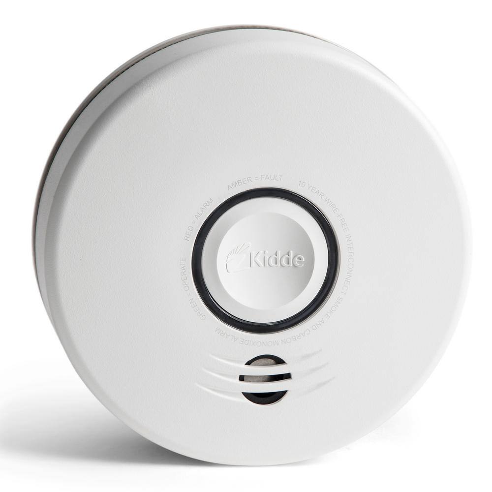 Kidde 10 Year Worry-Free Hardwired Combination Smoke and Carbon Monoxide Detector with Wire-Free Voice Interconnect 21028759