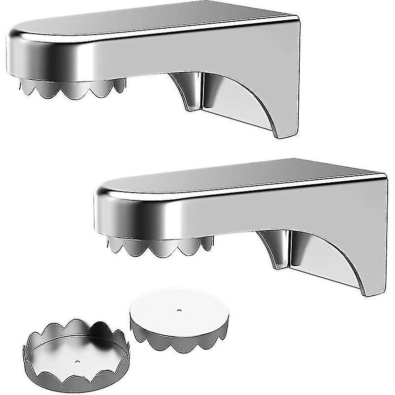 2 Pieces Magnetic Soap Dish， Stainless Steel Magnet Soap Dish， Wall Mounted Soap Holder With 4 Lids For Sink Washbasin， Kitchen Bathroom