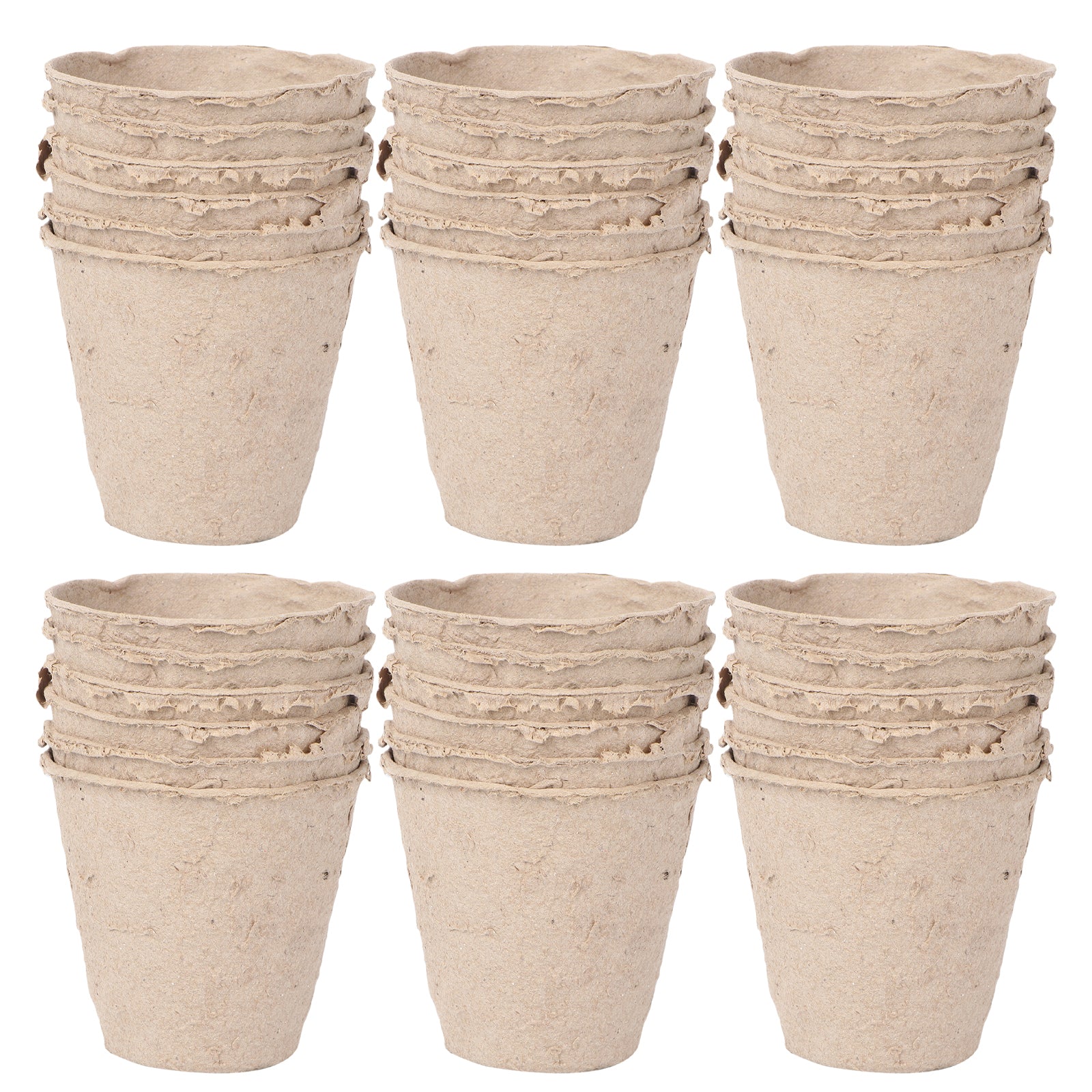 HOMEMAXS 50pcs Paper Pulp Nursery Pot Seedling Nursery Pots Cup Biodegradable garden supplies