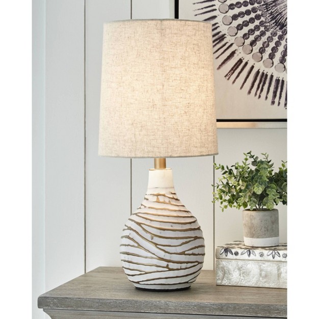 Aleela Table Lamp White gold Signature Design By Ashley