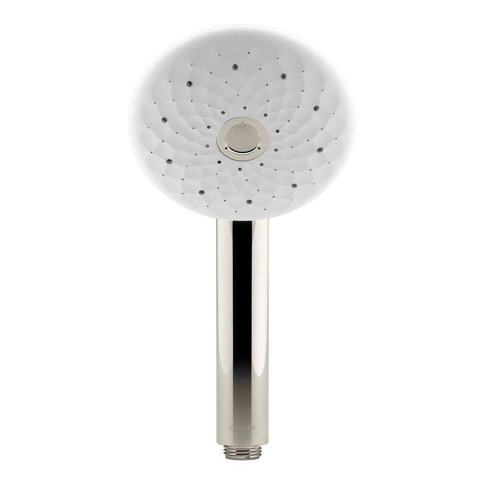 KOHLER Exhale 4-Spray Patterns 4-34 in. Wall Mount Multifunction Handheld Shower Head in Vibrant Polished Nickel K-72595-SN