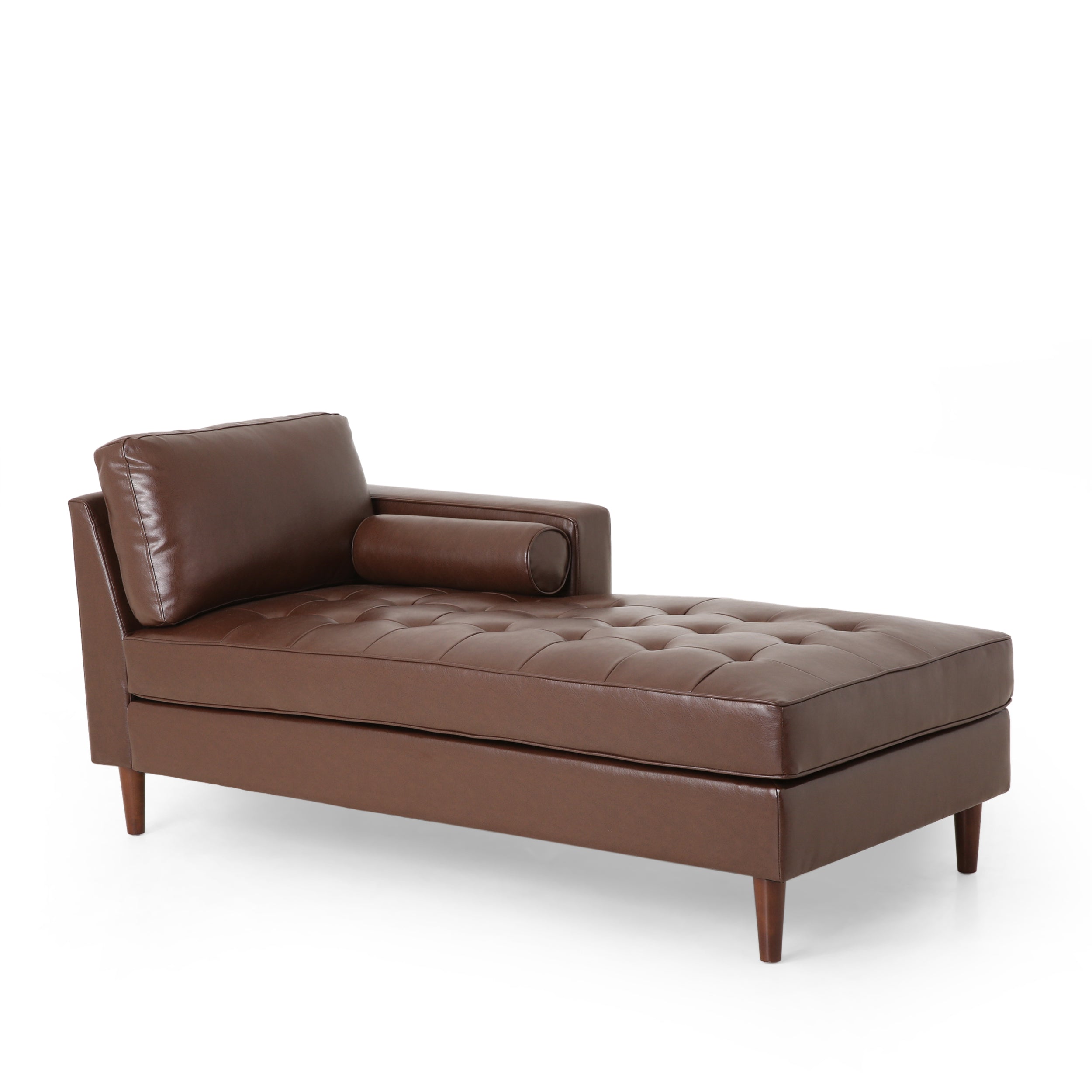 Hixon Contemporary Tufted Upholstered Chaise Lounge