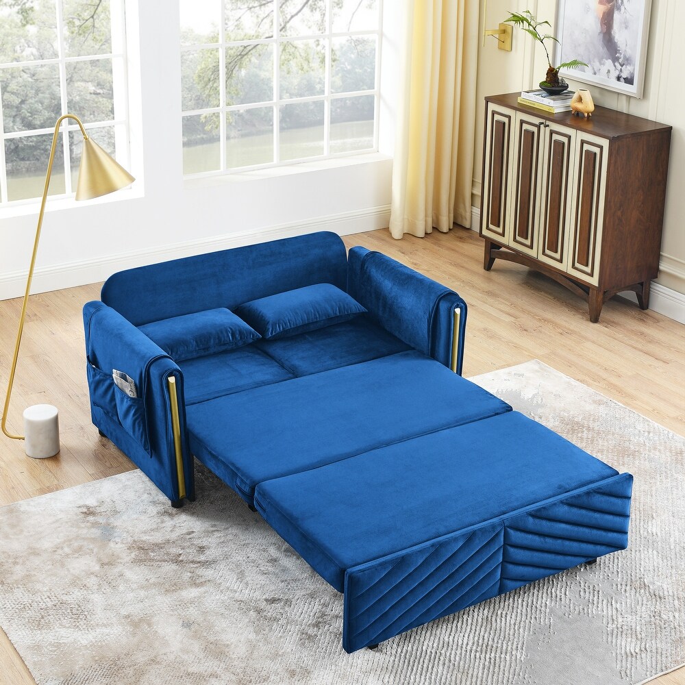 3 in 1 Convertible Sleeper Sofa Bed  55\