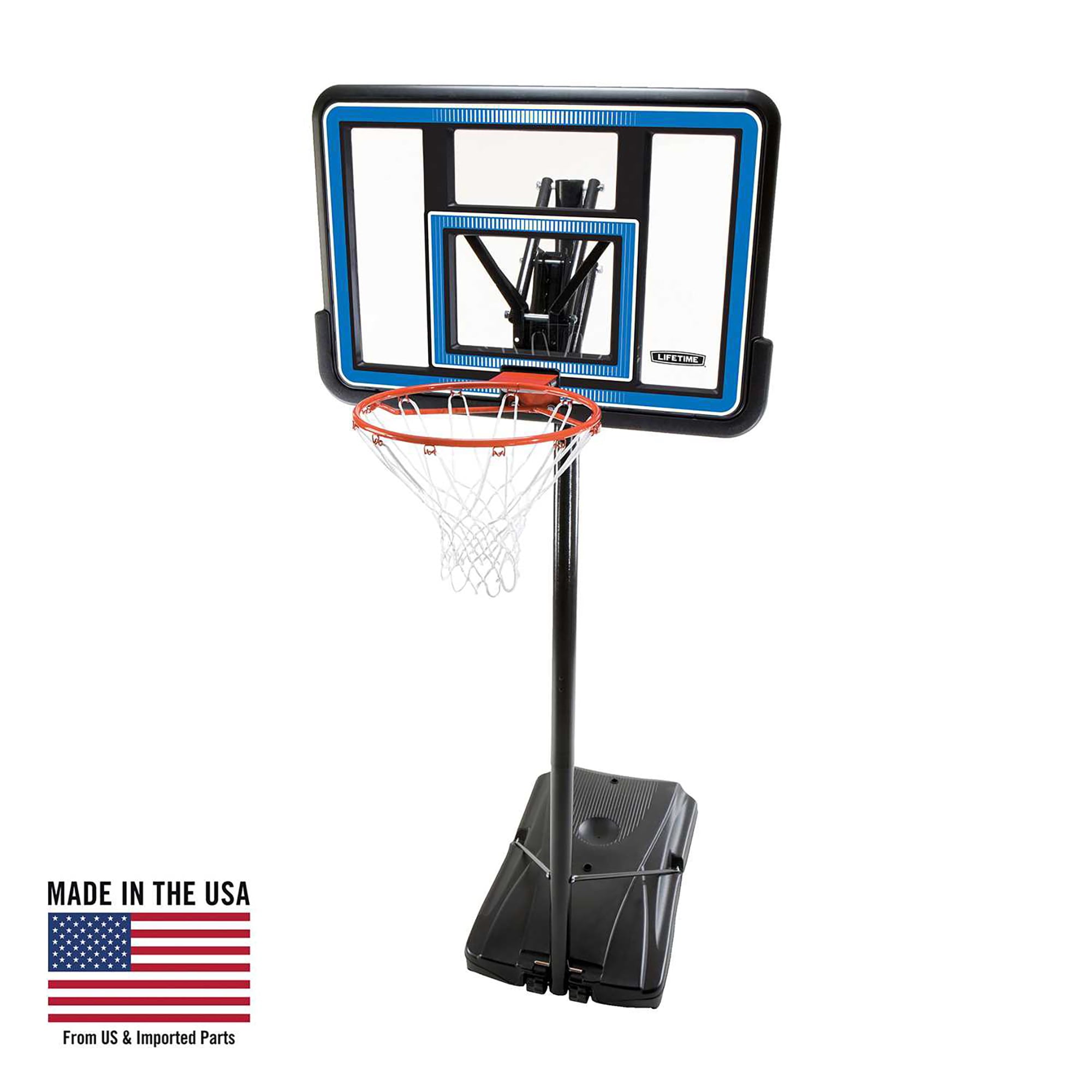 Lifetime Adjustable Portable Basketball Hoop (44-Inch Polycarbonate) - 90023