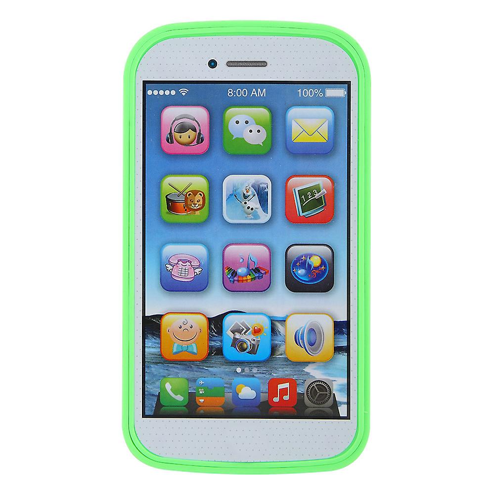 Kids English Learning Phone  Kids Music Play Mobile Phone Early Child Development Toy (green)