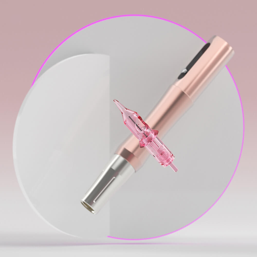 Bluerockt Wireless Permanent Makeup Machine Pen Rose Golden