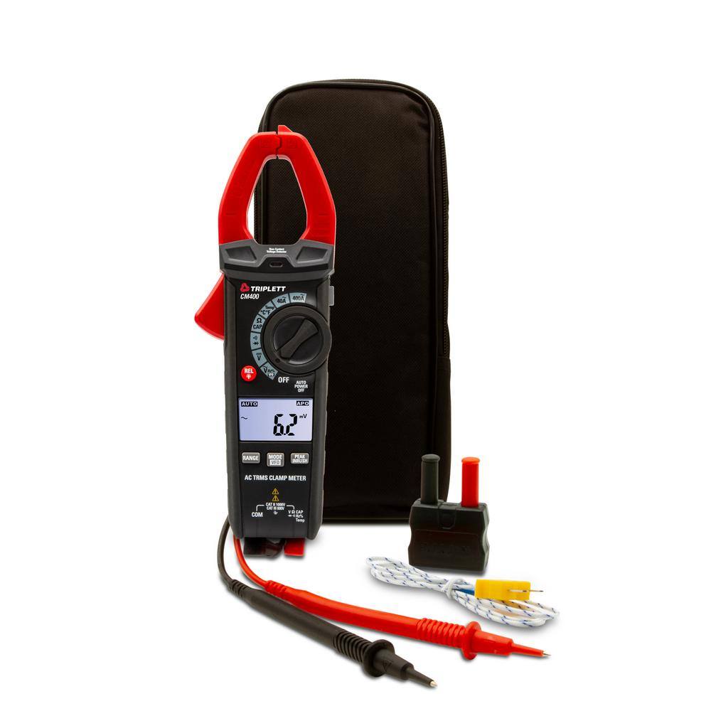 TRIPLETT 400 Amp True RMS AC Clamp Meter with Certificate of Traceability to N.I.S.T CM400-NIST