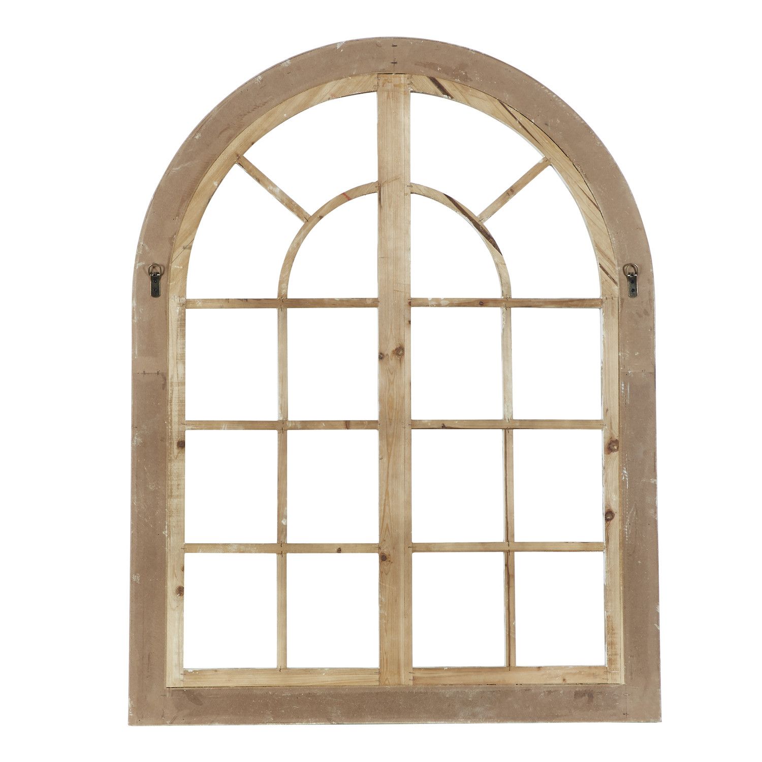 Stella and Eve Windowpane Distressed Wall Decor