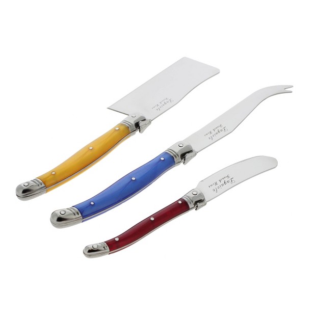 3pc Stainless Steel Laguiole Cheese Knife Set French Home