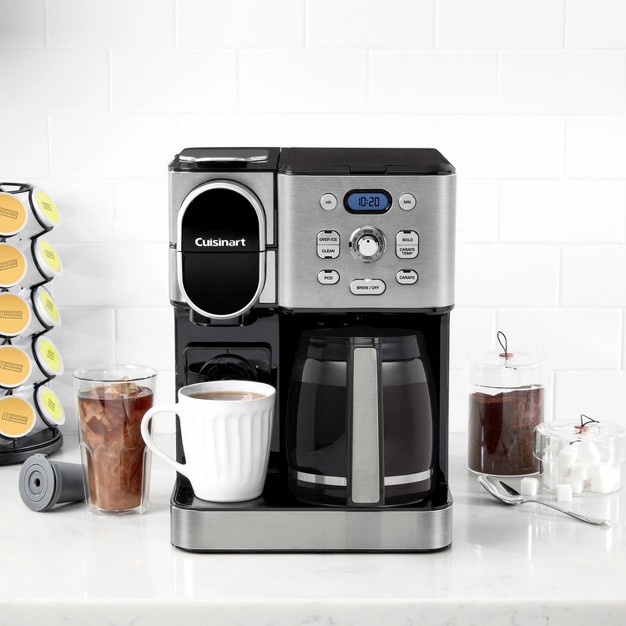 Cuisinart 12 Cup Coffee Maker And Single serve Brewer Stainless Steel Ss 16